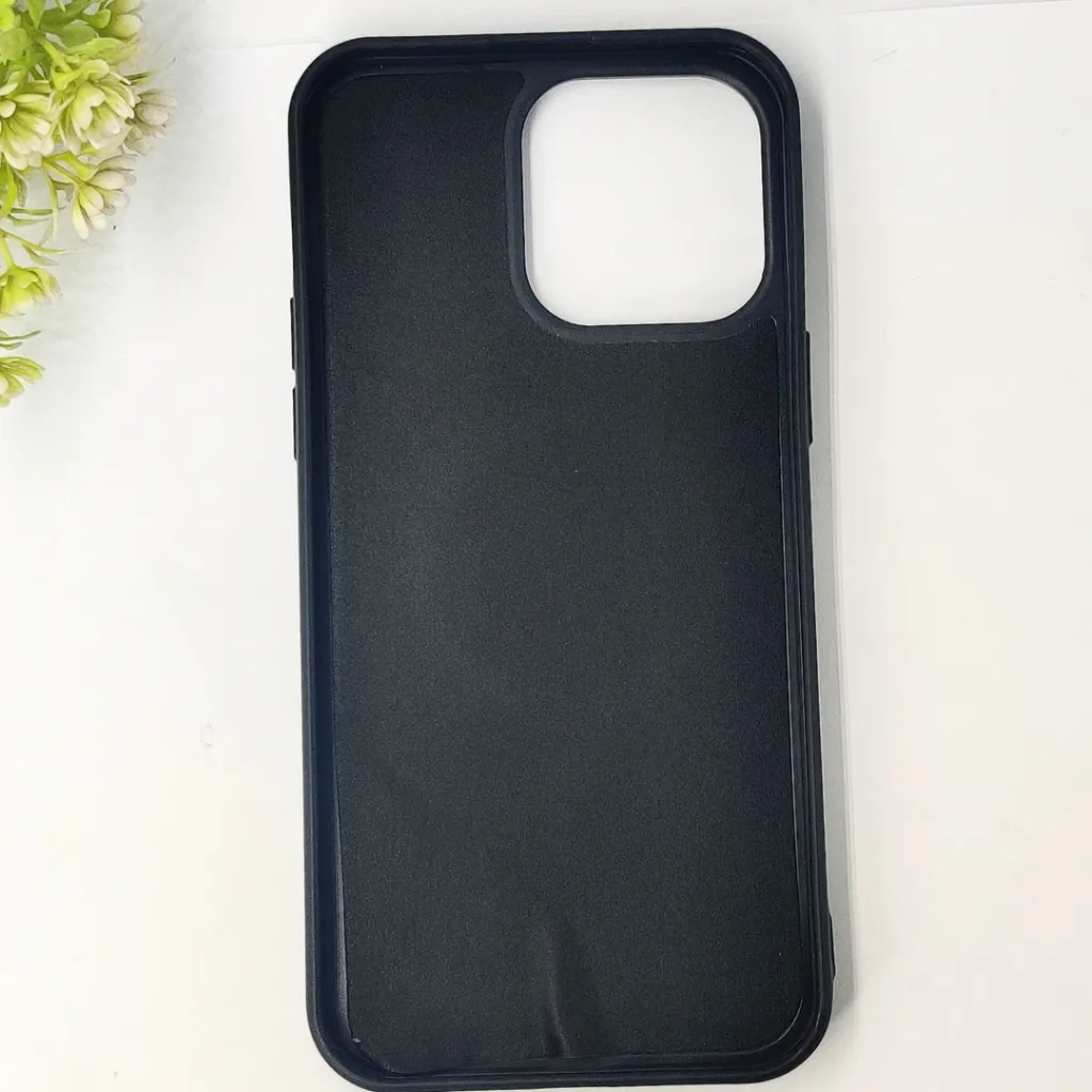 iPhone 14 Pro Max Premium 3D Polo Logo Leather With Magsafe Wireless Charging Compatible Back Case (Black)