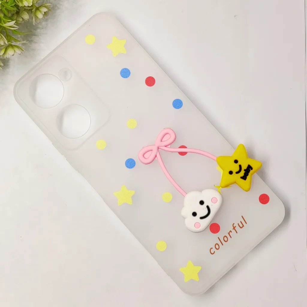 Vivo Y18|Y18e|Y03|Y03T 4G Fancy Soft Silicone Cartoon Theme Back Case (Crystal)