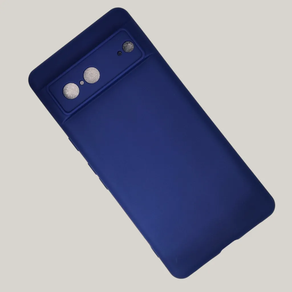 Google Pixel 7 Official Soft Silky Back Case (Navy Blue)