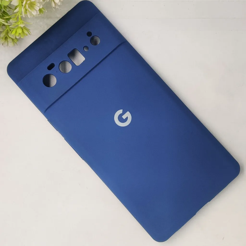 Google Pixel 6 Pro Official Soft Silky Back Case (Blue)