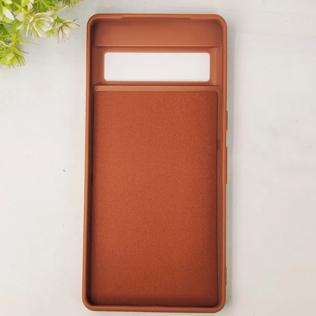 Google Pixel 7 Pro Spigen Dual Tone Dotted Wireless Magsafe Leather Back Case (Brown)