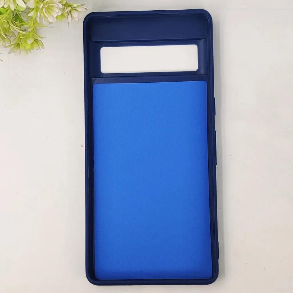 Google Pixel 7 Pro Spigen Dual Tone Dotted Wireless Magsafe Leather Back Case (Navy Blue)