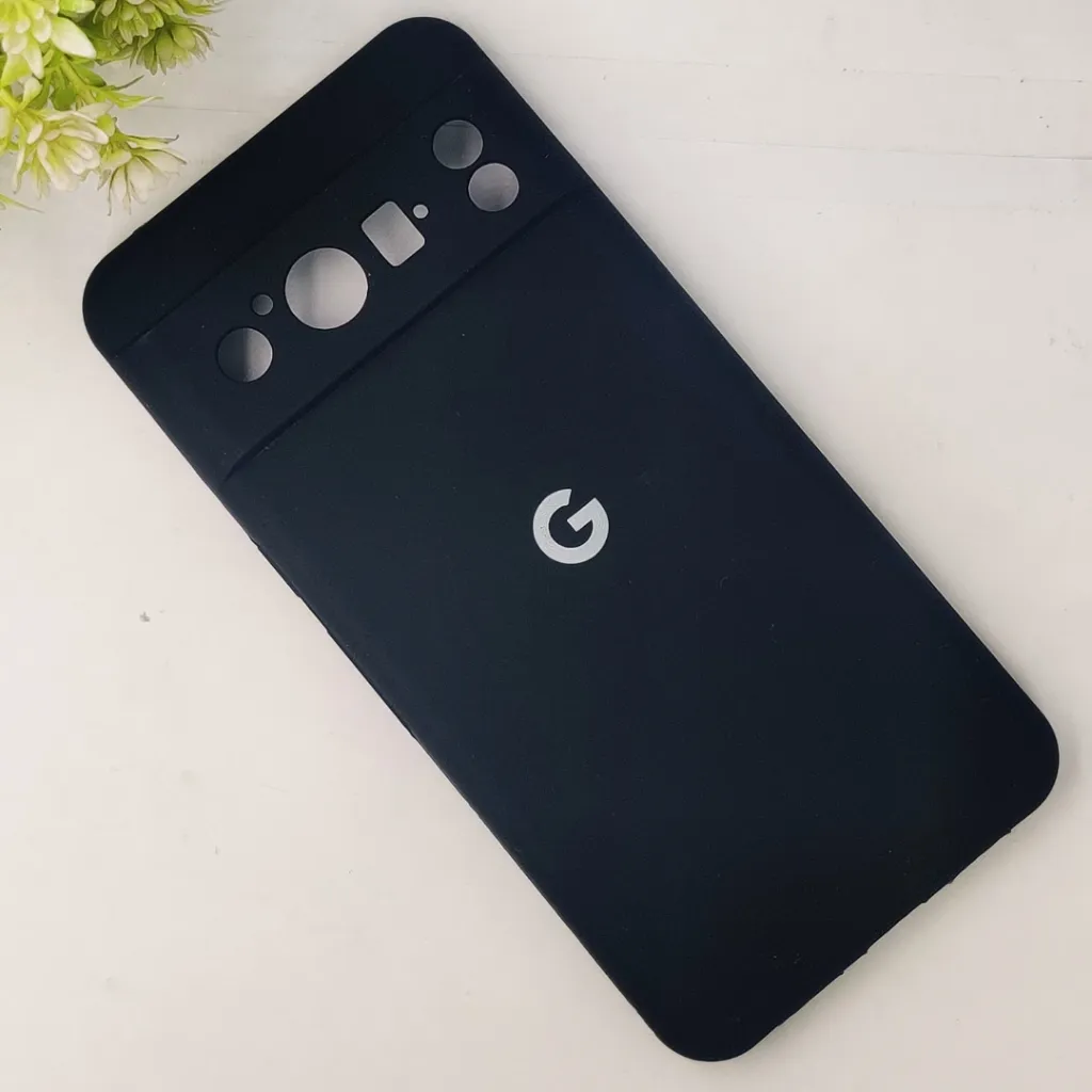 Google Pixel 8 Pro Official Soft Silky Back Case (Black)