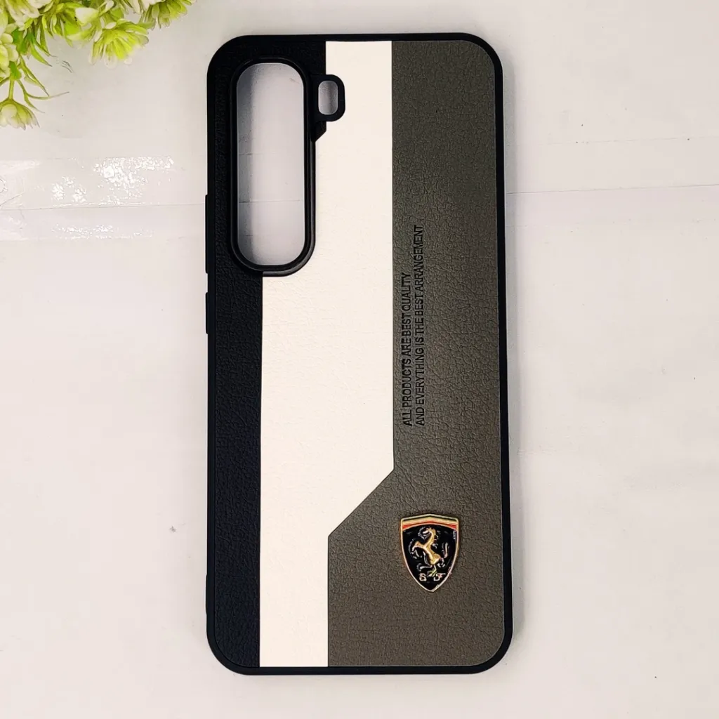 Infinix HOT 60 Pro Plus F1R Logo Dubble Tune Luxury Leather Feel Mobile Back Case