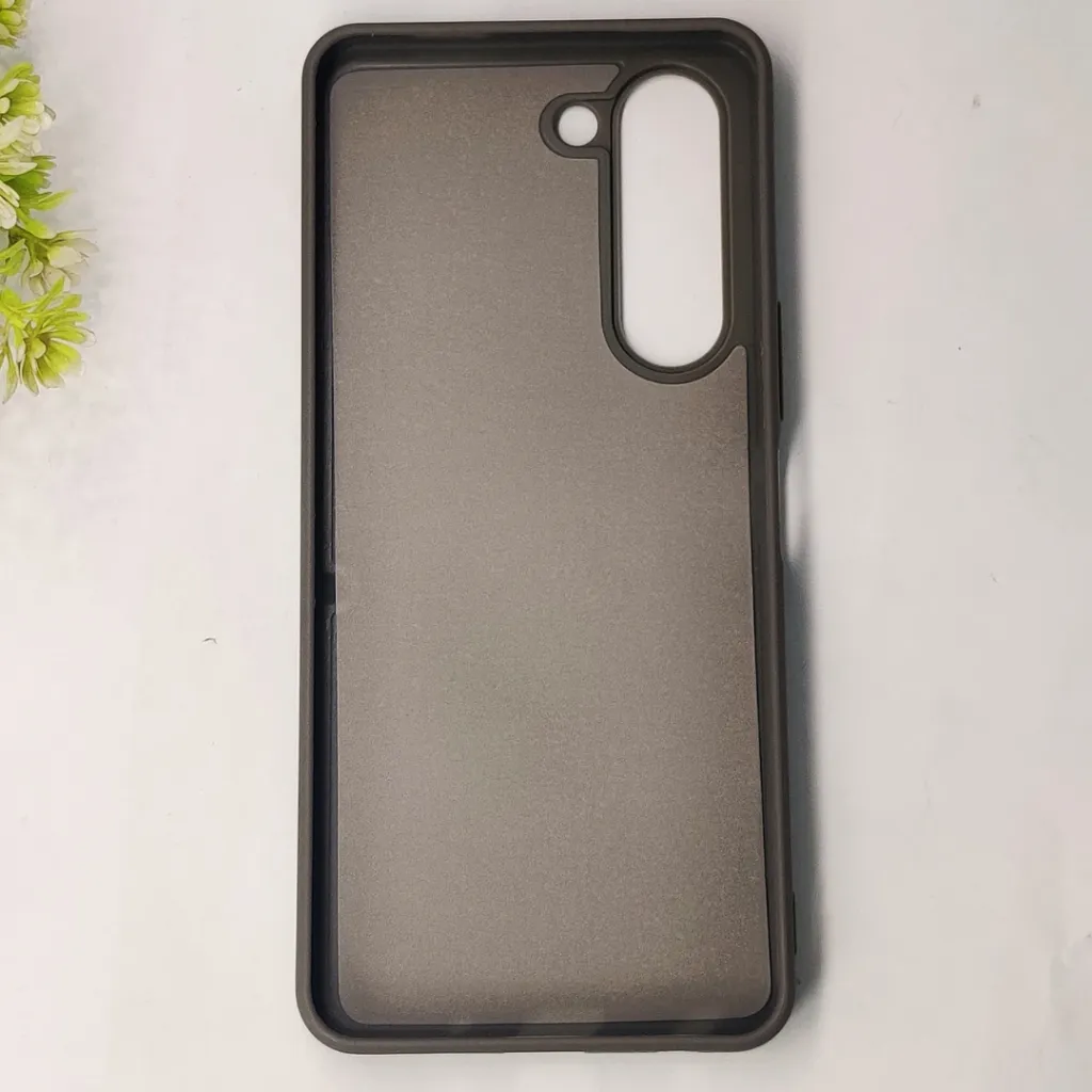 Vivo Y04 4G|Y19e 4G|Y29s 4G Prick Pattern Premium Leather Back Case (Natural Titanium)