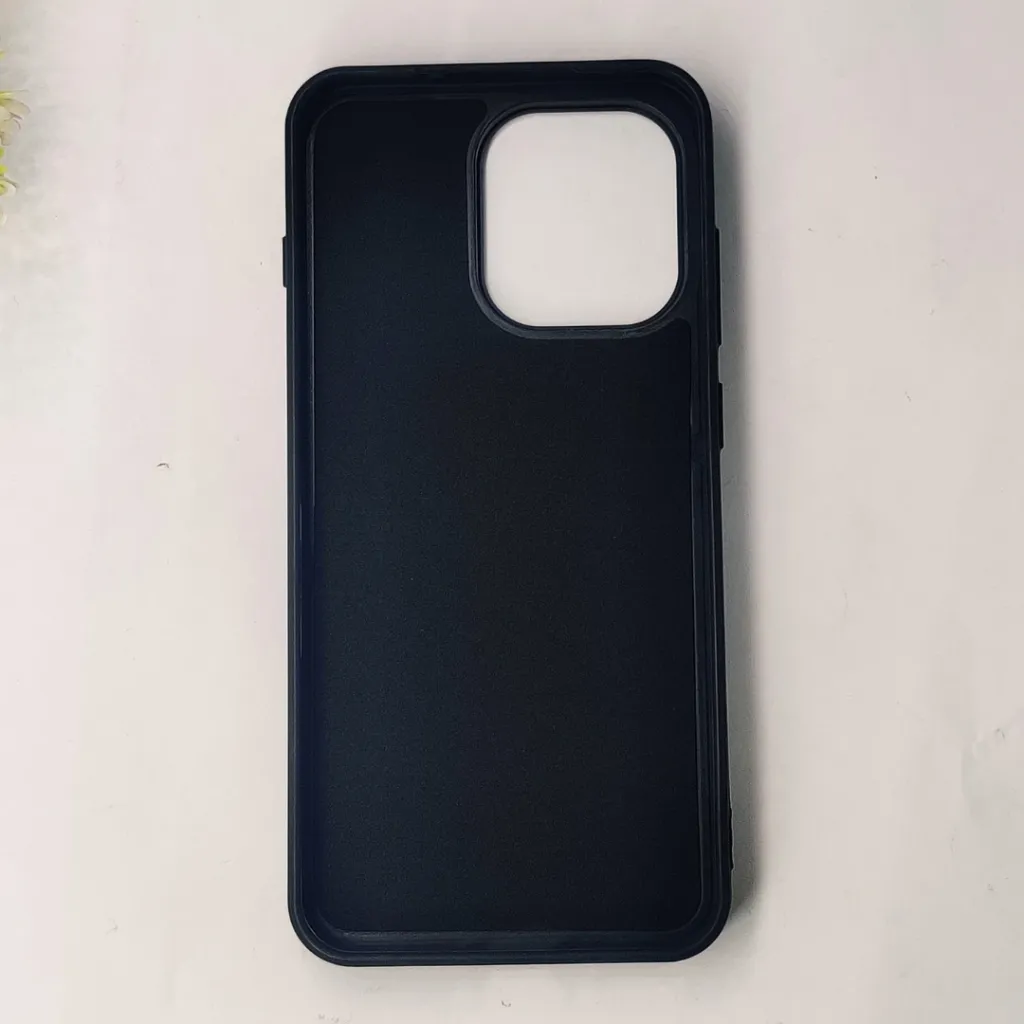 OnePlus 13T Prick Pattern Premium Leather Back Case (Black)