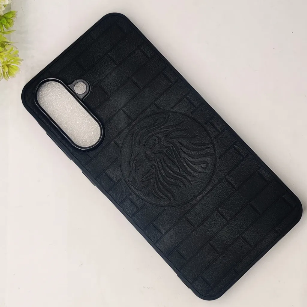 Samsung Galaxy A56|A36 5G Prick Pattern Premium Leather Back Case (Black)