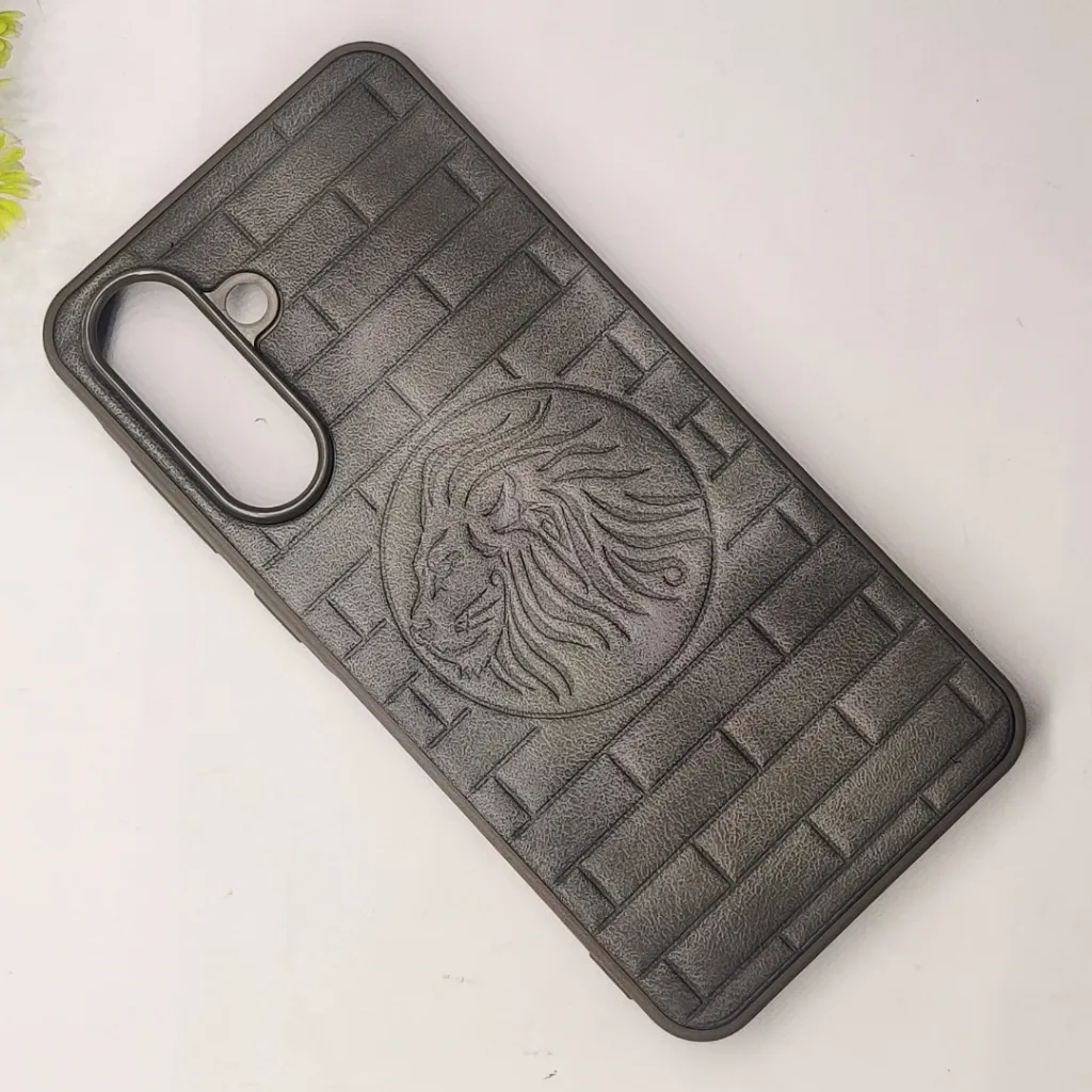 Samsung Galaxy A56|A36 5G Prick Pattern Premium Leather Back Case (Natural Titanium)