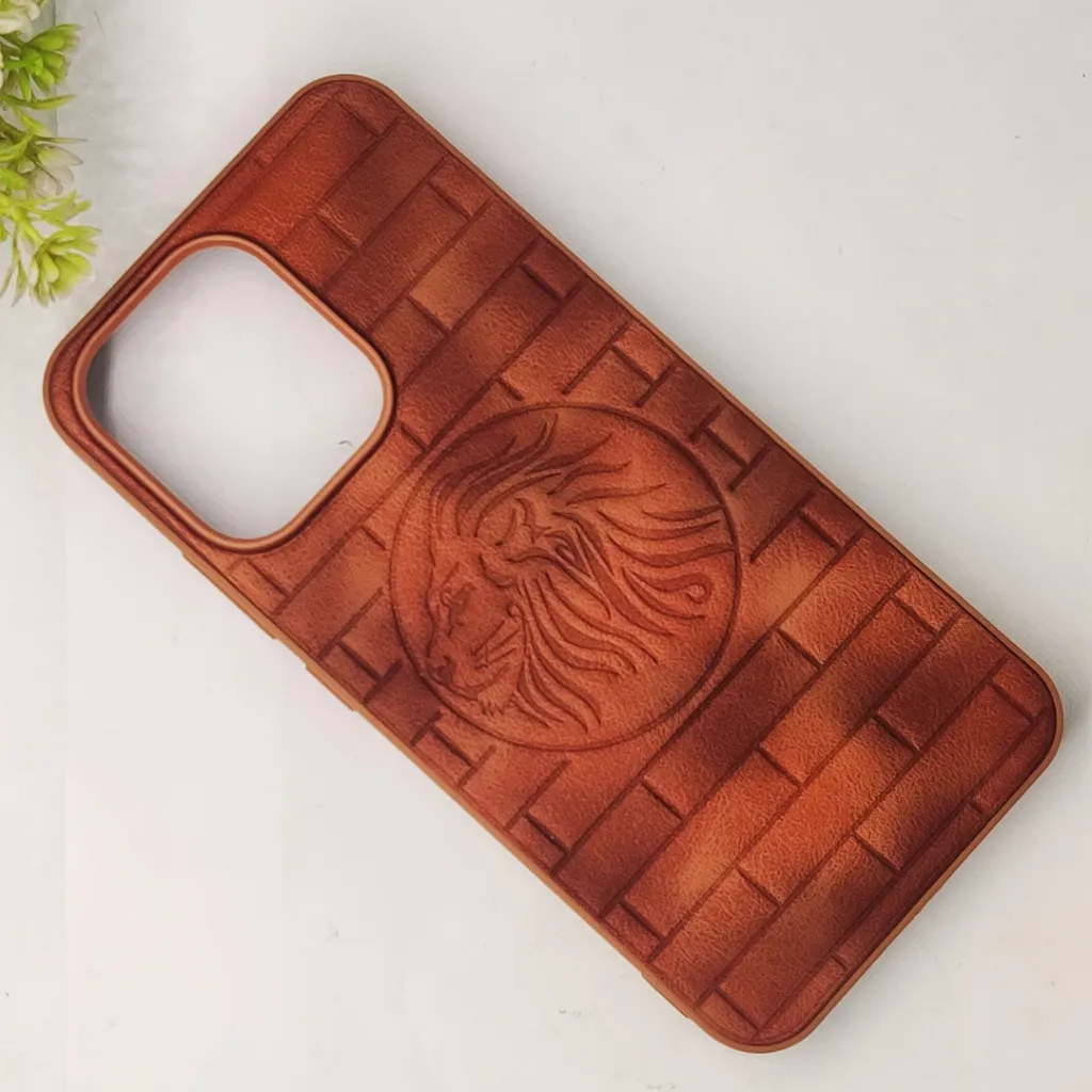 Oppo Reno 15 5G Prick Pattern Premium Leather Back Case (Brown)