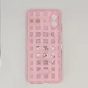 Samsung Galaxy A07 4G|5G Soft Silicone Fancy Silver Stones Butterflies Mobile Back Case (Pink)