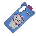 Samsung Galaxy A17 4G|5G New Fancy Popular Hello Kitty Mobile Soft Silicone With Back Grip, Shockproof Mobile Back Case (Sky Blue)
