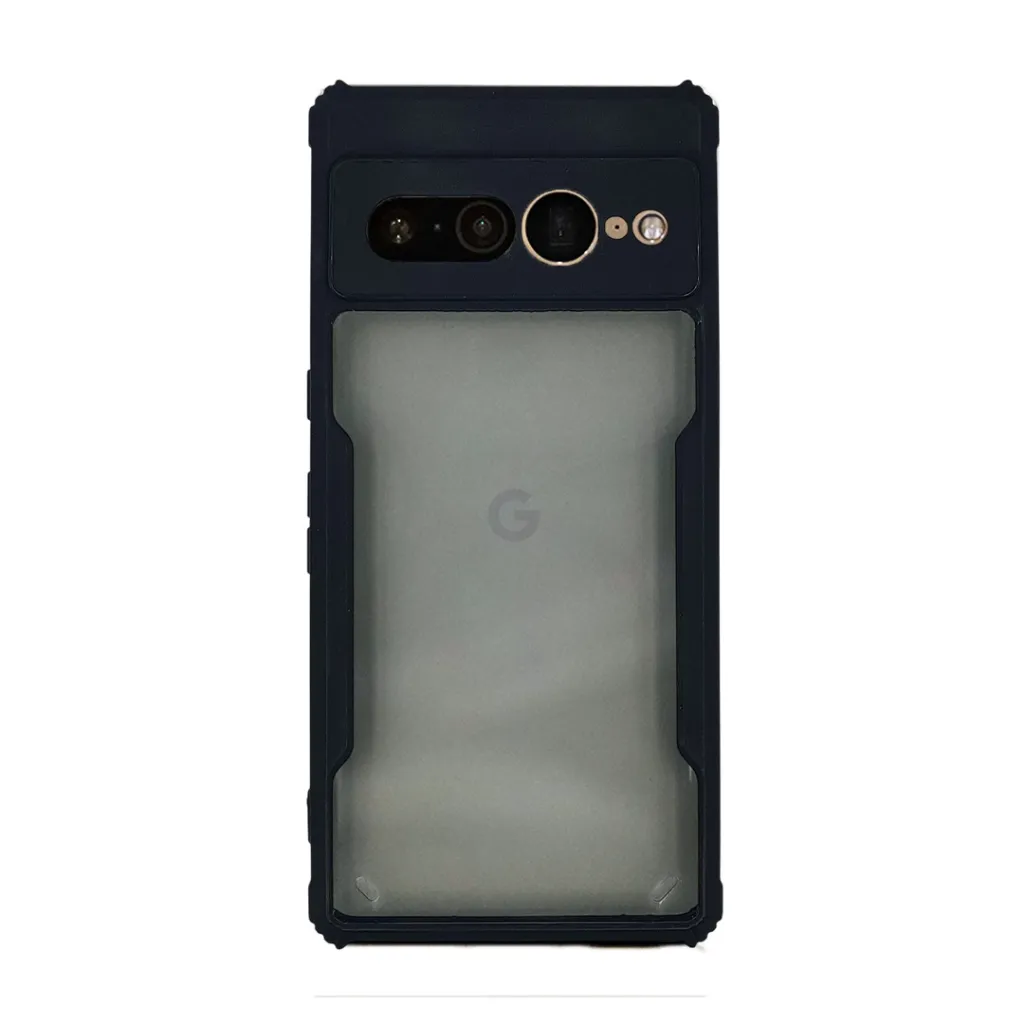 Google Pixel 7 Pro iPaky Transparent Back Case (Black)