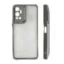 Infinix Hot 12|X6817 iPaky Transparent Colour Border With Camera Chrome Finishing Back Case (Natural Titanium)
