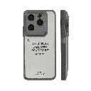 Infinix Hot 40 Pro 4G|Hot 40 4G|Tecno Spark 20 Pro 4G iPaky Transparent Colour Border With Camera Chrome Finishing Back Case (Natural Titanium)