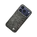 iPhone 17 Pro Max Premium Leather Features a Raised Camera design to Safeguard lenses and offers Scratch Protection & Magsafe Magnetic Compatiblity Back Case (Gray)