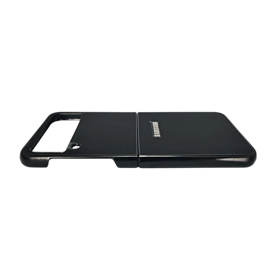 Samsung Galaxy Z Flip 4 Official Luxuary Leather Back Case (Black)