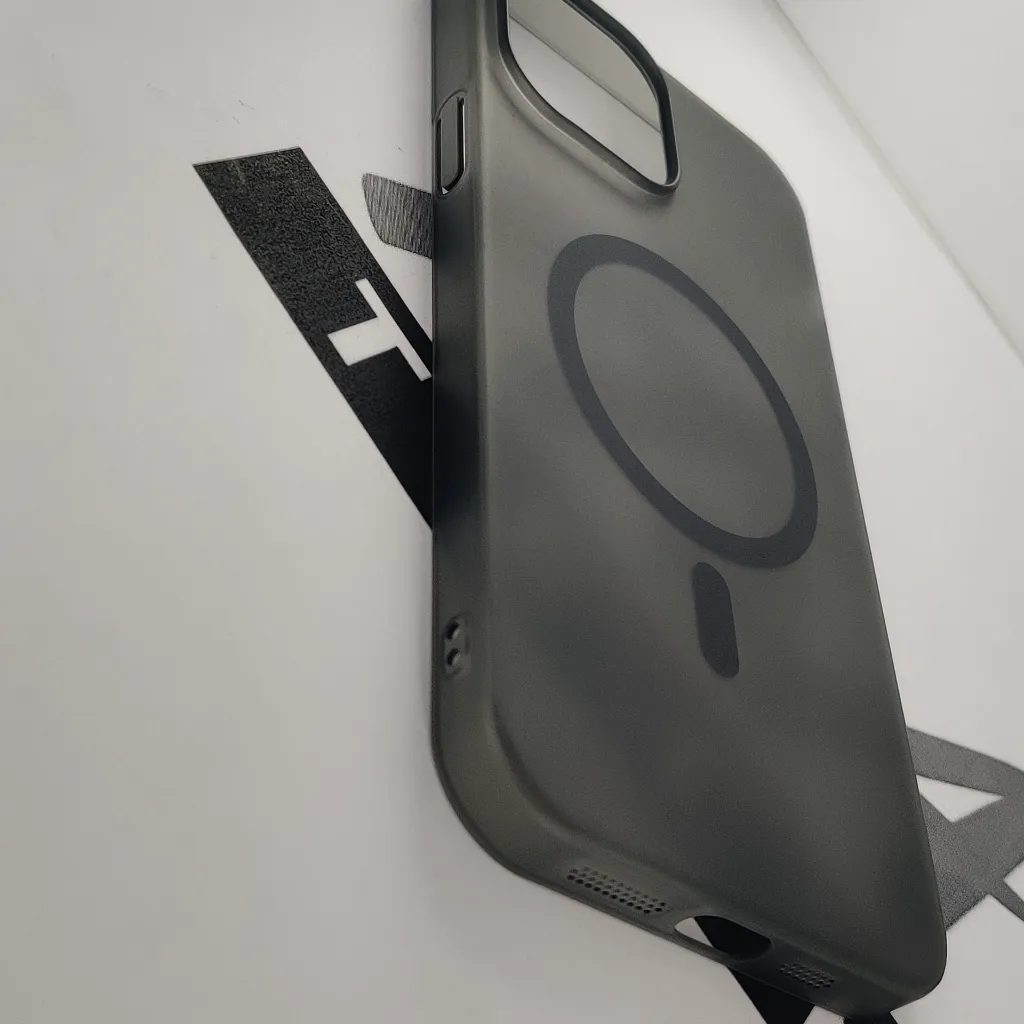 iPhone 13 Pro Max MagSafe & Matt Hard Paper Back Case (Black)