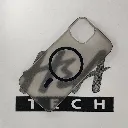 iPhone 13|14 WINCASE Lining Texture Paper With Mage Safe Logo Back Case (Gray)