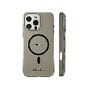 iPhone 16 Pro Max WINCASE Lining Texture Paper With Mage Safe Logo Back Case (Gray)