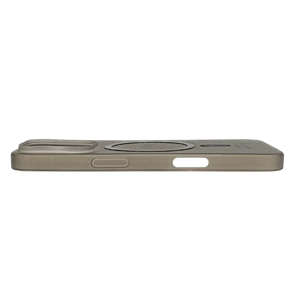 iPhone 16 Pro WINCASE Lining Texture Paper With Mage Safe Logo Back Case (Gray)