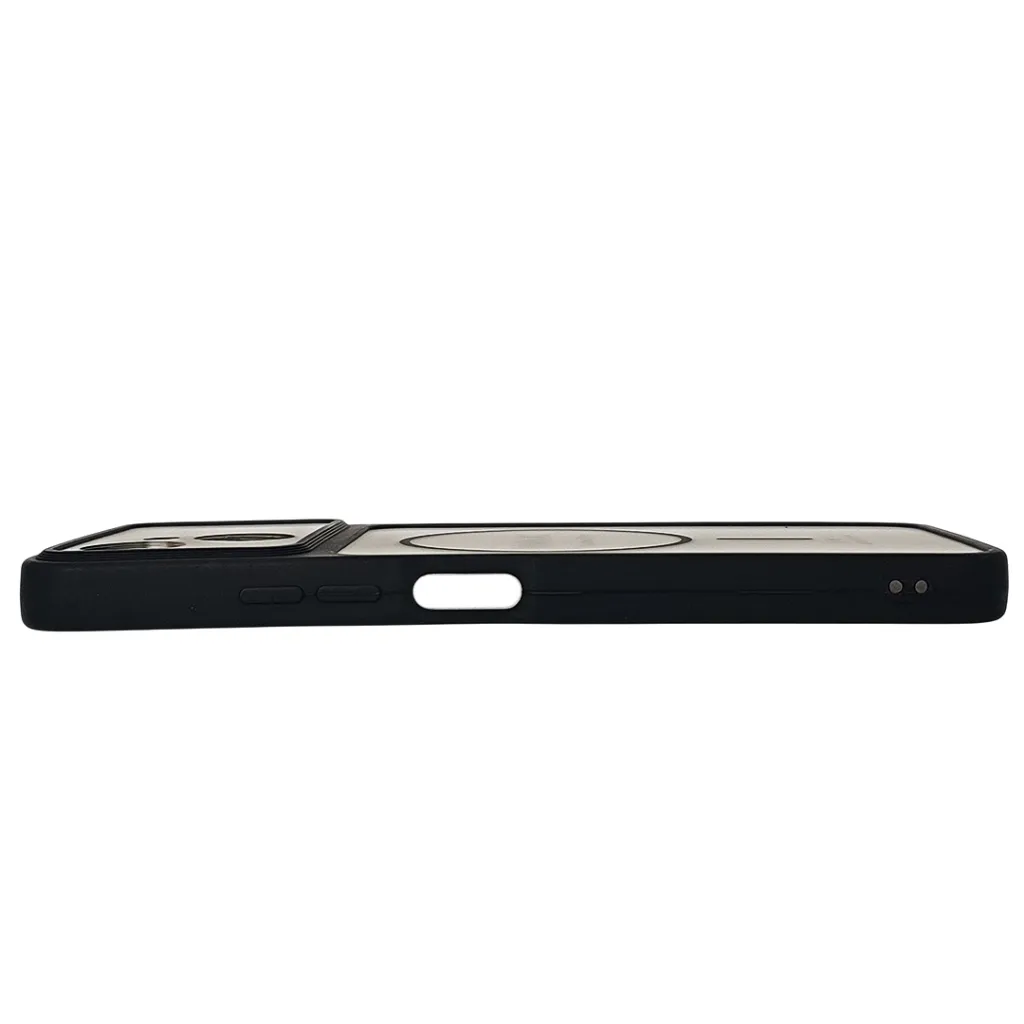 Tecno Spark 40C Ultra-Thin Paper Matte Finish With MagSafe Logo Printed Mobile Back Case (Black)
