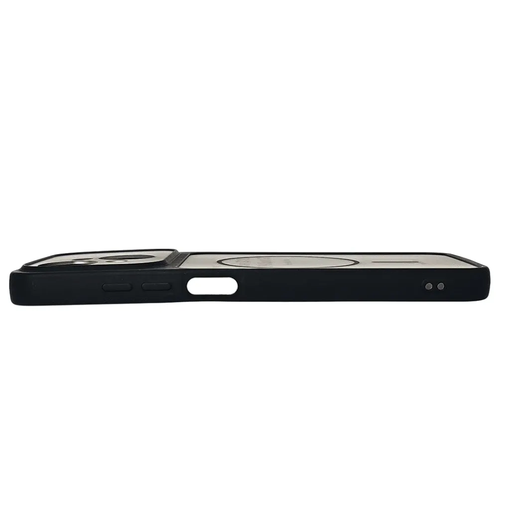Tecno Spark Go 1|Spark Go 2025|Pop 9 Ultra-Thin Paper Matte Finish With MagSafe Logo Printed Mobile Back Case (Black)