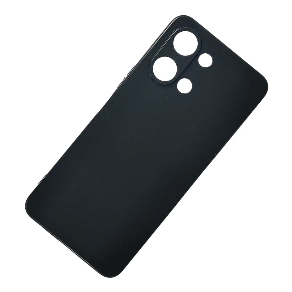 Vivo Y05 4G|Vivo Y11D Matte Soft Silicone Paper Back Case (Black)