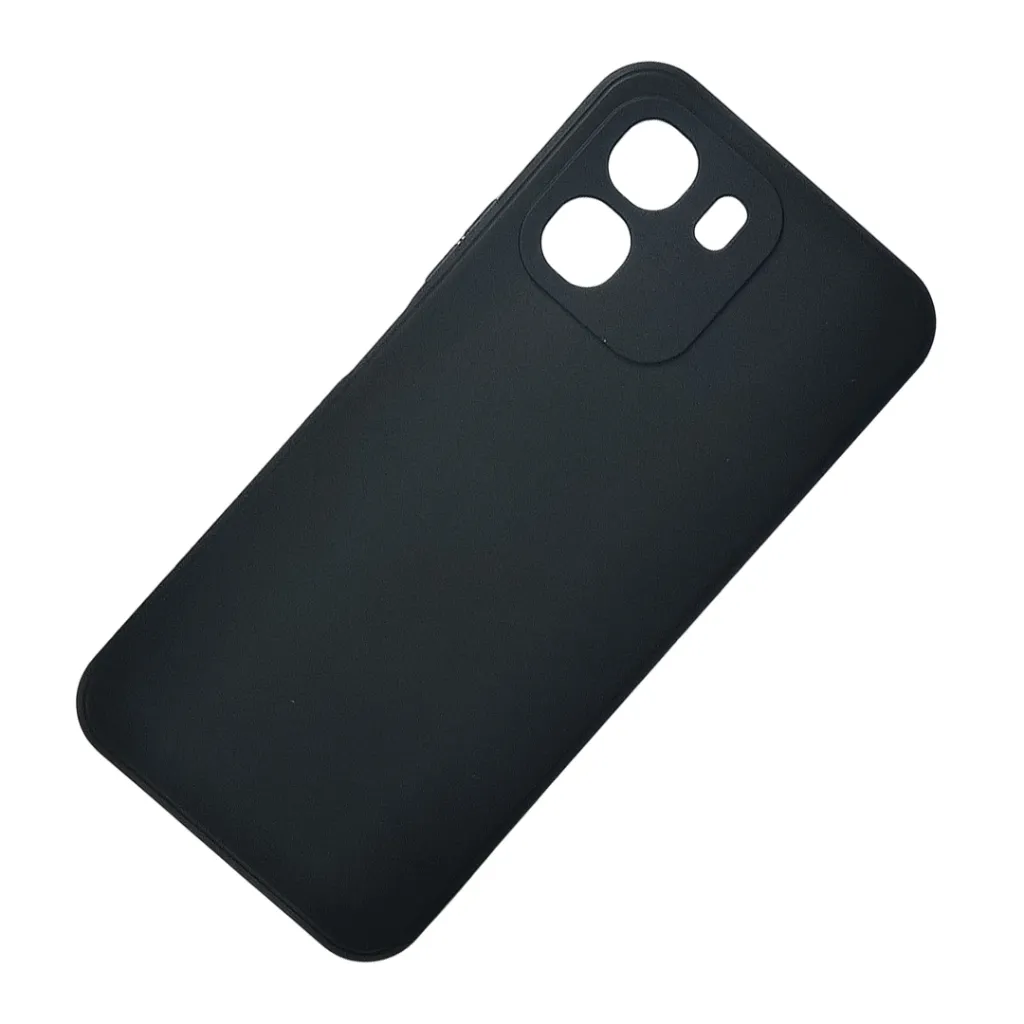 Oppo A6 4G|A6 5G|A6x Matte Soft Silicone Paper Back Case (Black)