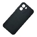 Oppo A6 4G|A6 5G|A6x Matte Soft Silicone Paper Back Case (Black)