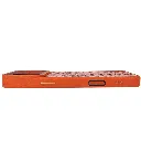 iPhone 17 Pro Max Kajsa Glamorours Collection Snake Style Skin Orange Plus Pattern With Magsafe & B Ring Wireless Charging Compatible Back Case (Cosmic Orange)