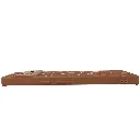 Google Pixel 6A Branded (BURGA) Derby Race Horses Pattern Leather Texture Back Case (Brown)