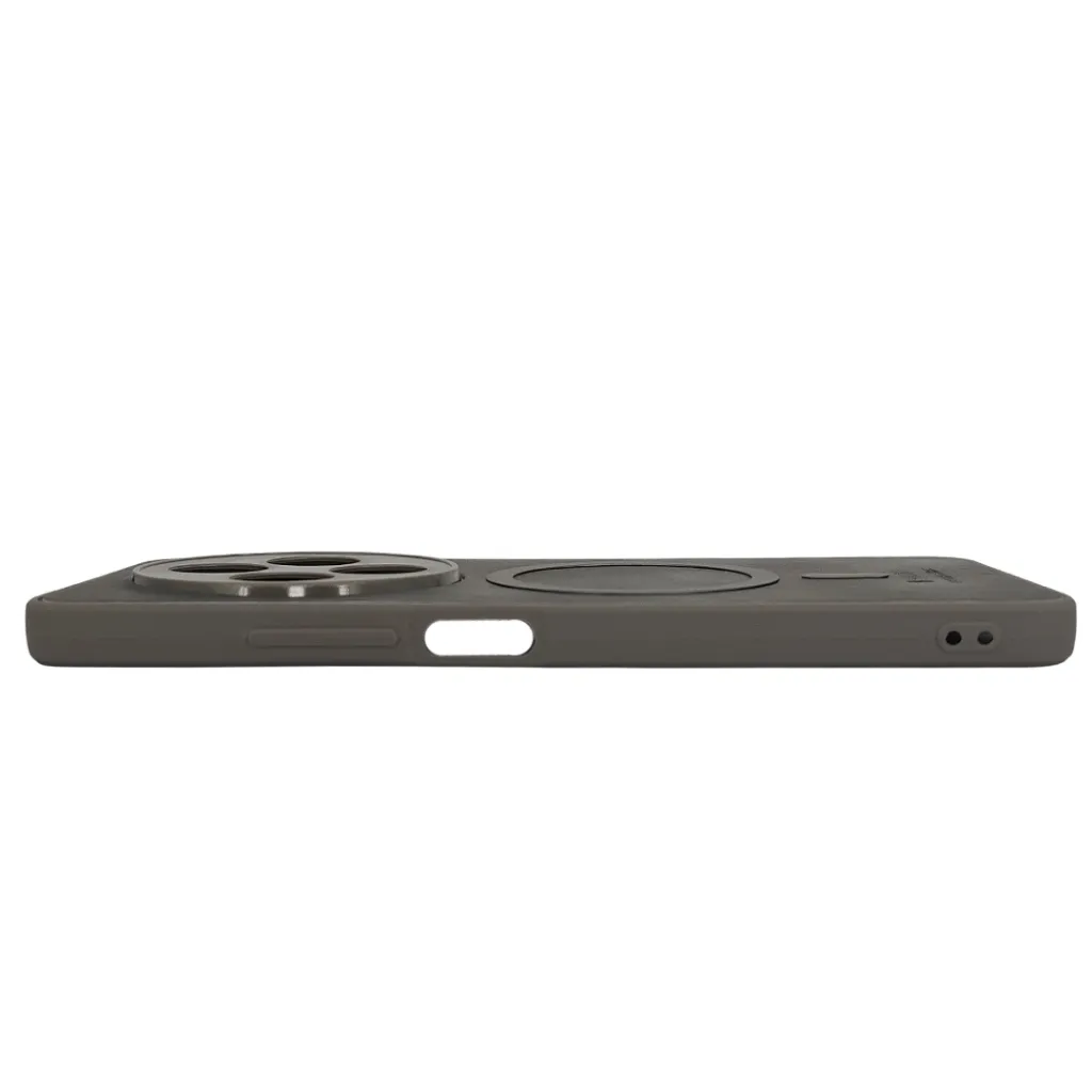 Xiaomi Redmi 14C|Poco C75 Built-in Magnetic Ring Premium Leather With Velvet Feel Back Case (Natural Titanium)