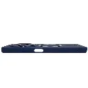 Xiaomi Redmi 14C|Poco C75 Built-in Magnetic Ring Premium Leather With Velvet Feel Back Case (Navy Blue)