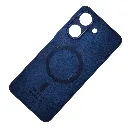 Xiaomi Redmi 13C|Poco C65 Built-in Magnetic Ring Premium Leather With Velvet Feel Back Case (Navy Blue)