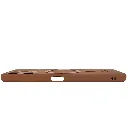 Xiaomi Redmi 12 4G Built-in Magnetic Ring Premium Leather With Velvet Feel Back Case (Brown)