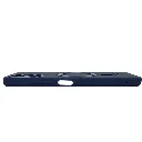 Xiaomi Redmi 12 4G Built-in Magnetic Ring Premium Leather With Velvet Feel Back Case (Navy Blue)