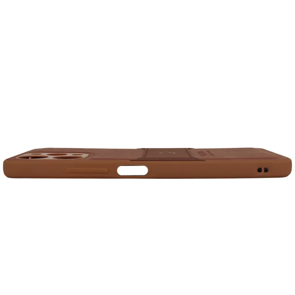 Xiaomi Redmi 12 Puloka Luxuary Leather Back Case (Brown)