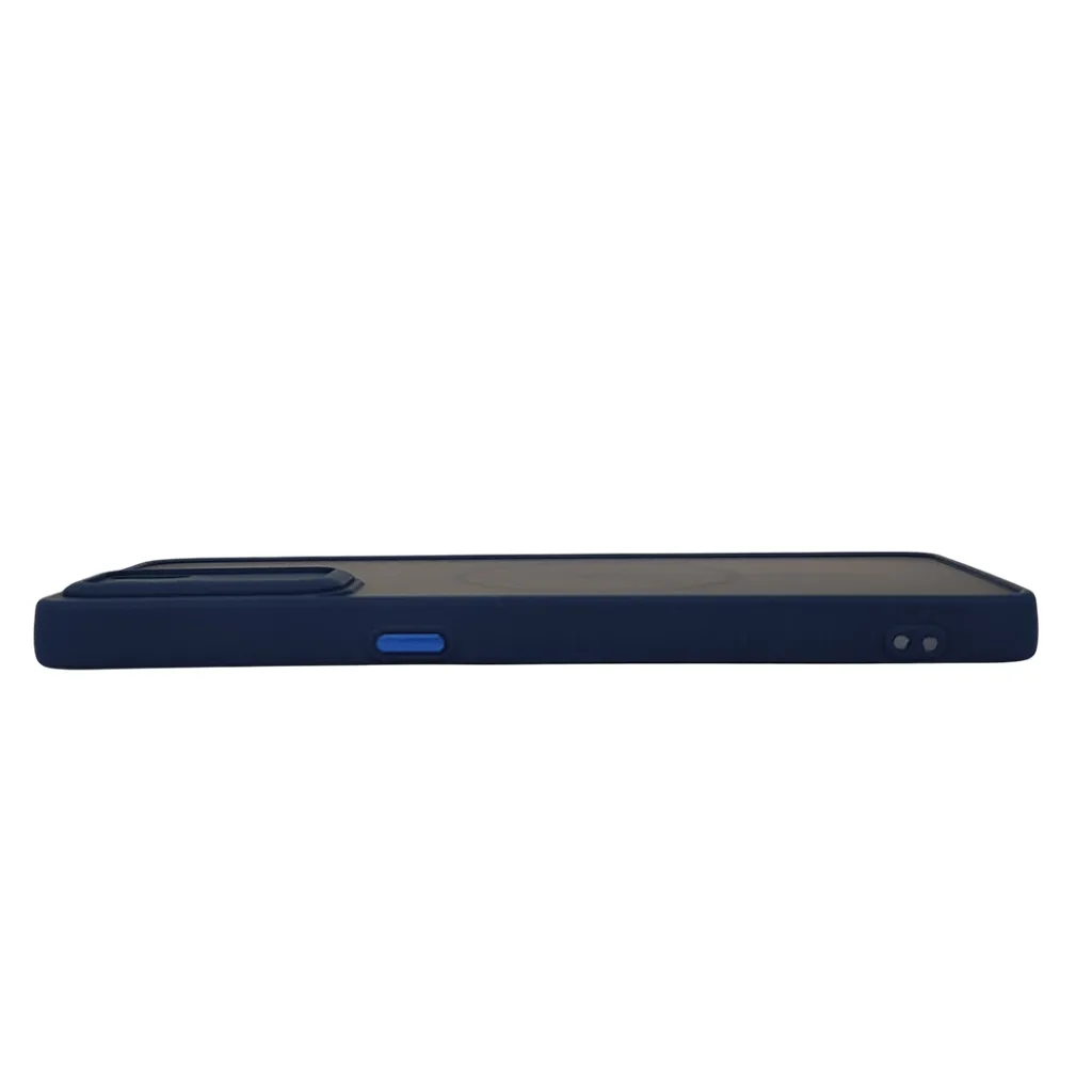 Oppo F15/Reno 3 4G/A91 Stylish & Durable Matte Case With MagSafe Back Case (Navy Blue)