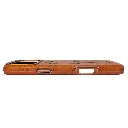 iPhone 17 Pro Max RUIMBEIBI BY RIMBMAX Leather Portable Folding Cell Phone Bracket Stand Magnetic Wireless Charging Back Case (Cosmic Orange)