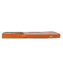 Samsung A56|A36 5G iPaky Transparent Back Case Colour Border With Camera Chrome Finishing Back Case (Cosmic Orange)