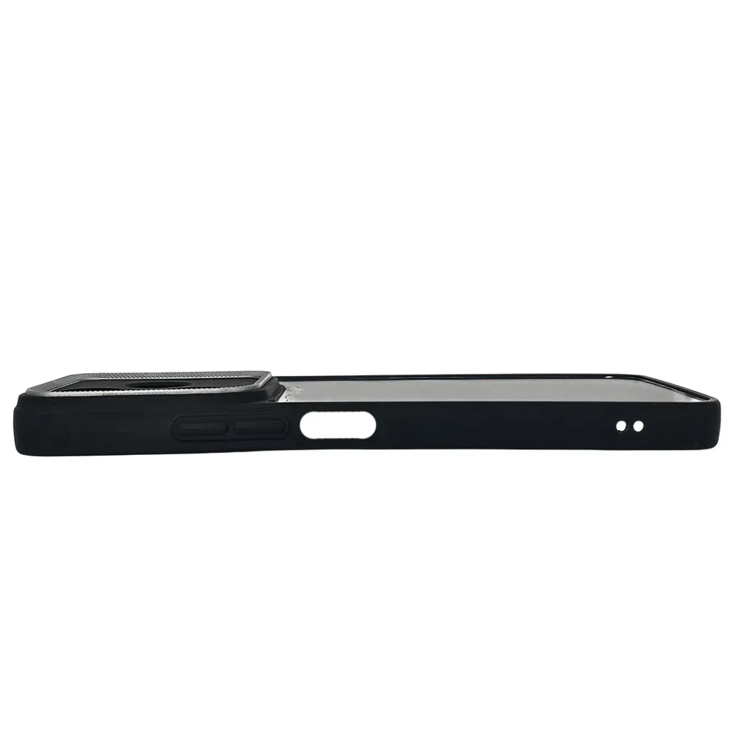 Xiaomi Redmi 13 4G|Note 13R|Poco M6 4G iPaky Transparent Colour Border With Camera Chrome Finishing Back Case (Black)