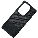 Infinix Note 50 4G|Note 50 Pro 4G (REMAX) Logo Dotted Leather Texture Mobile Back Case (Black)
