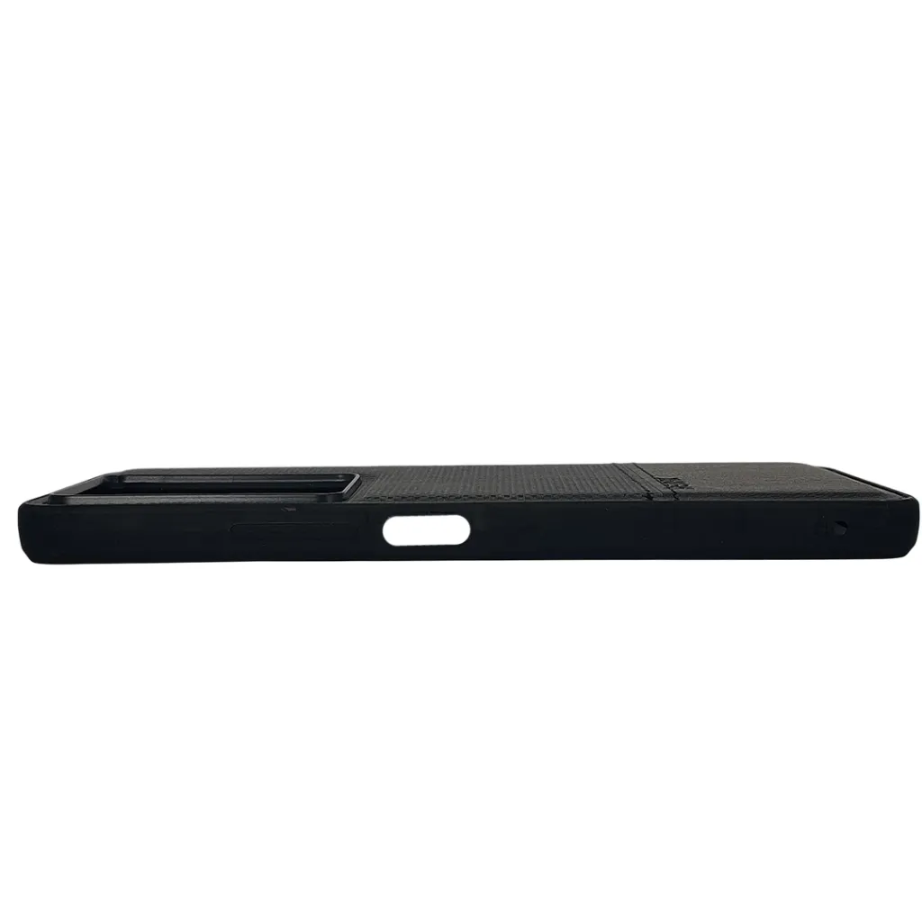 Infinix Note 30 4G (REMAX) Logo Dotted Leather Texture Mobile Back Case (Black)