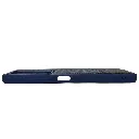 Infinix Note 30 4G (REMAX) Logo Dotted Leather Texture Mobile Back Case (Navy Blue)