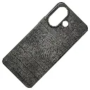 Vivo V60 Lite 4G|5G Prick Pattern Premium Leather Back Case (Natural Titanium)