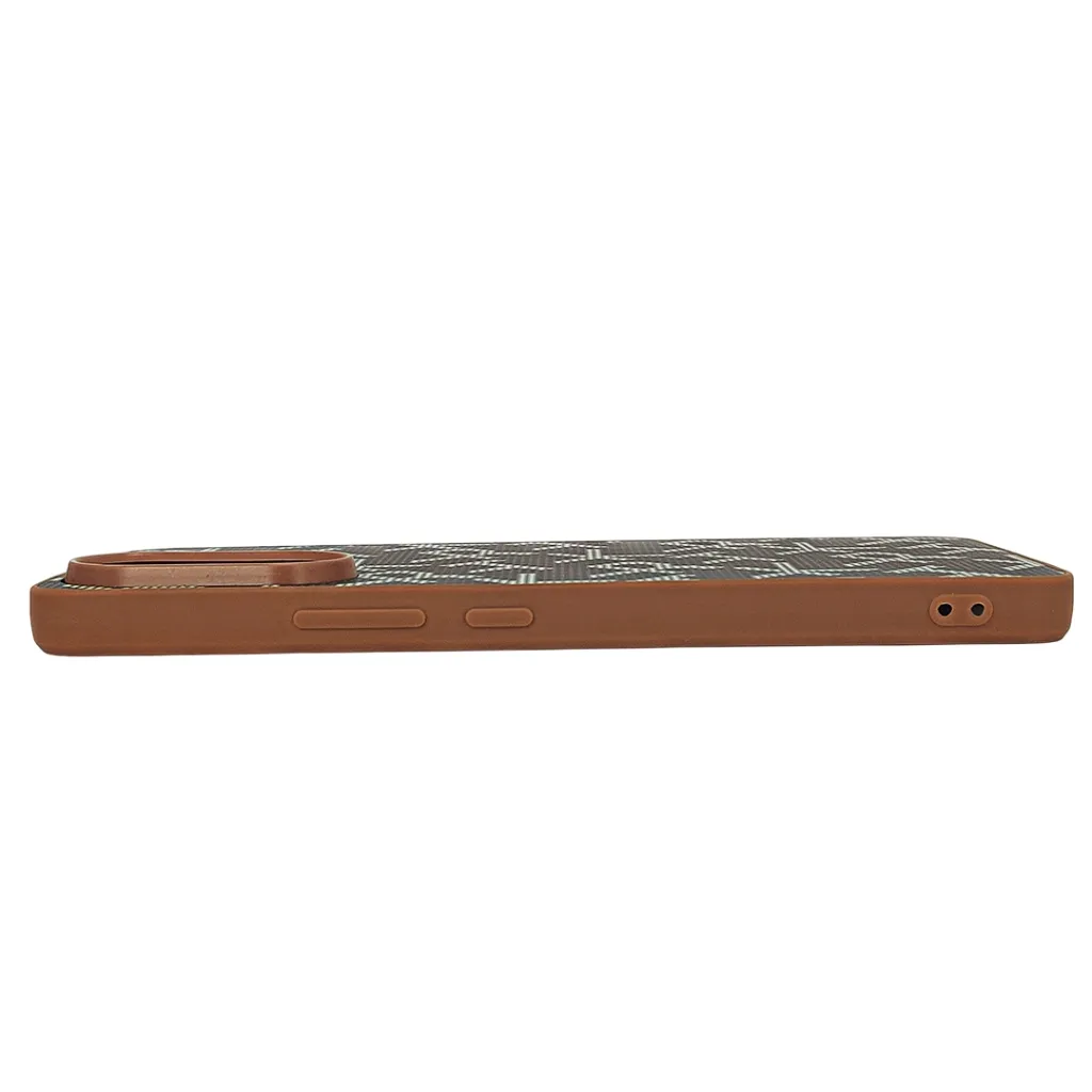 Vivo V60 Lite 4G|5G X-Level Spacific design Carbon Fiber & Armaid Fiber Texture Mobile Back Case (Brown)