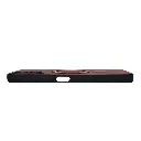 Oppo A6 4G |A6X|A6K|A6 5G Carbon Fiber With Wireless Magsafe Metal Ring Back Case (Maroon)
