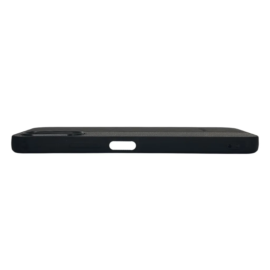 Oppo A6 4G |A6X|A6 5G (PULOKA) Logo Braded PU Leather Texture Mobile Back Case (Black)