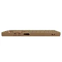 iTel Power P70 Woven With Leather Feel Soft Silicone Back Case (Desert Titanium)
