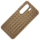 iTel Power P70 Woven With Leather Feel Soft Silicone Back Case (Desert Titanium)